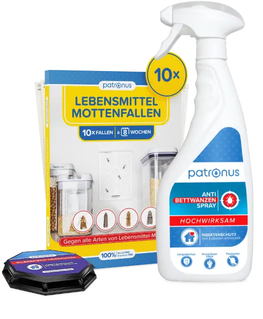 Patronus Lebensmittelmottenfallen undAnti Bettwanzen Spray