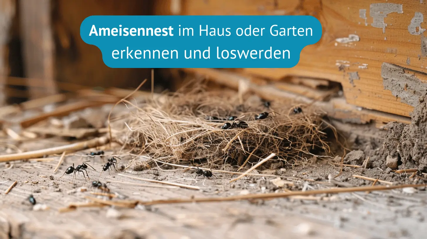 Ameisennest im Haus oder Garten