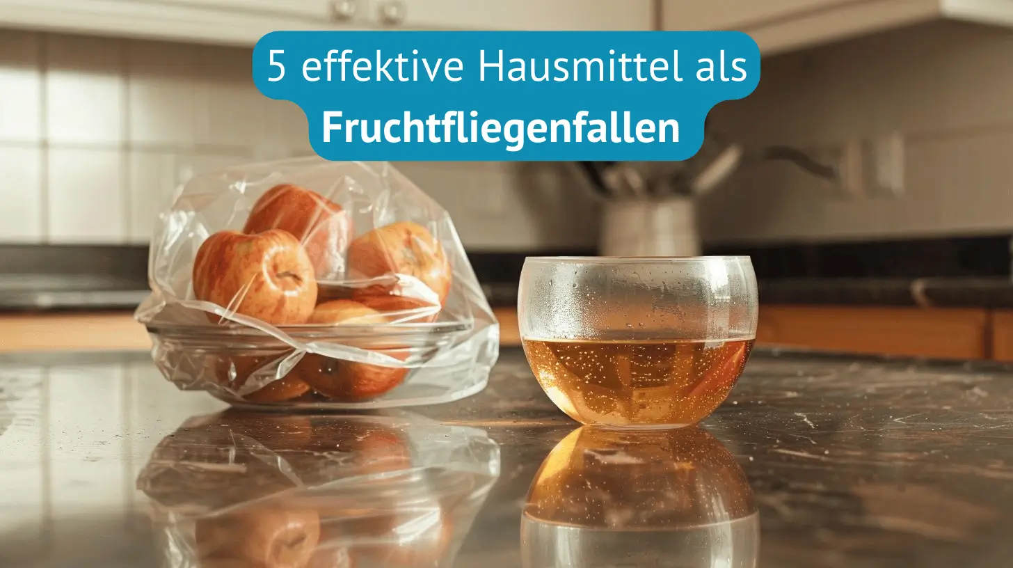 5 Effektive Hausmittel als Fruchtfliegenfallen ( Titel )