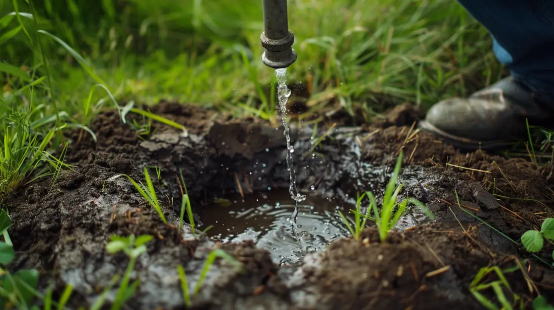 Maulwurf vertreiben mit Gummibärchen Wasser als Alternative