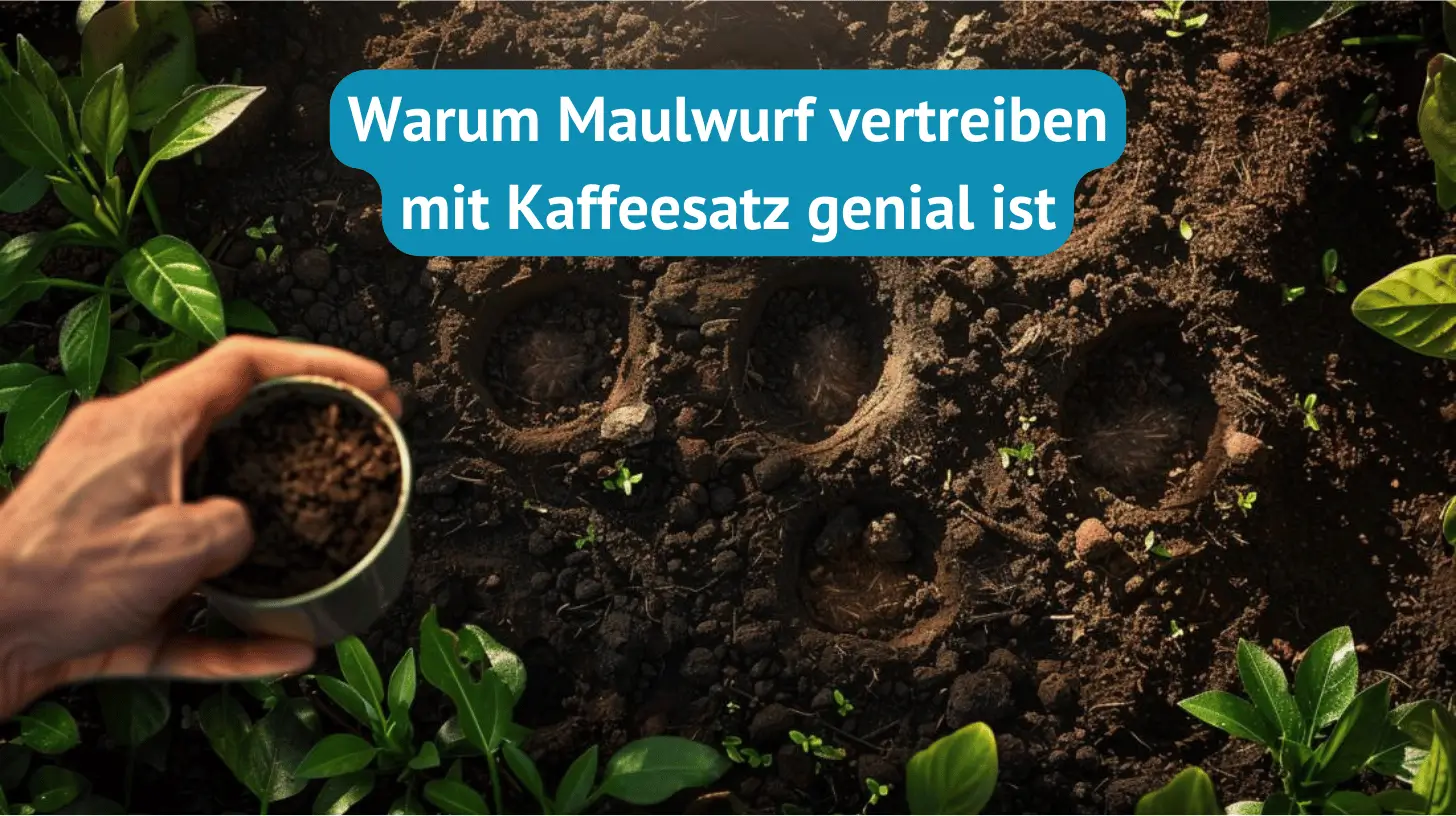 Maulwurf vertreiben mit Kaffeesatz