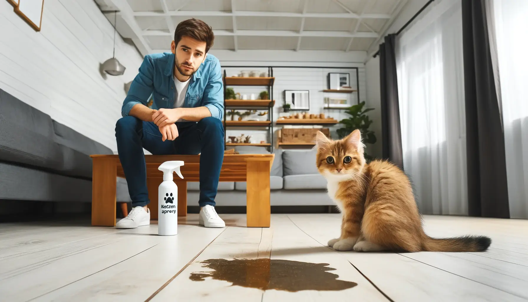 Katzen urinieren in die Wohnung stoppen mit Patronus Anti Katzenspray