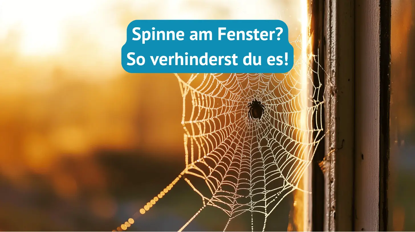 Spinnen am Fenster