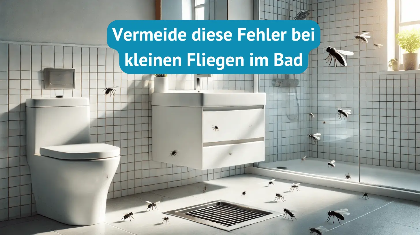 Kleine Fliegen im Bad