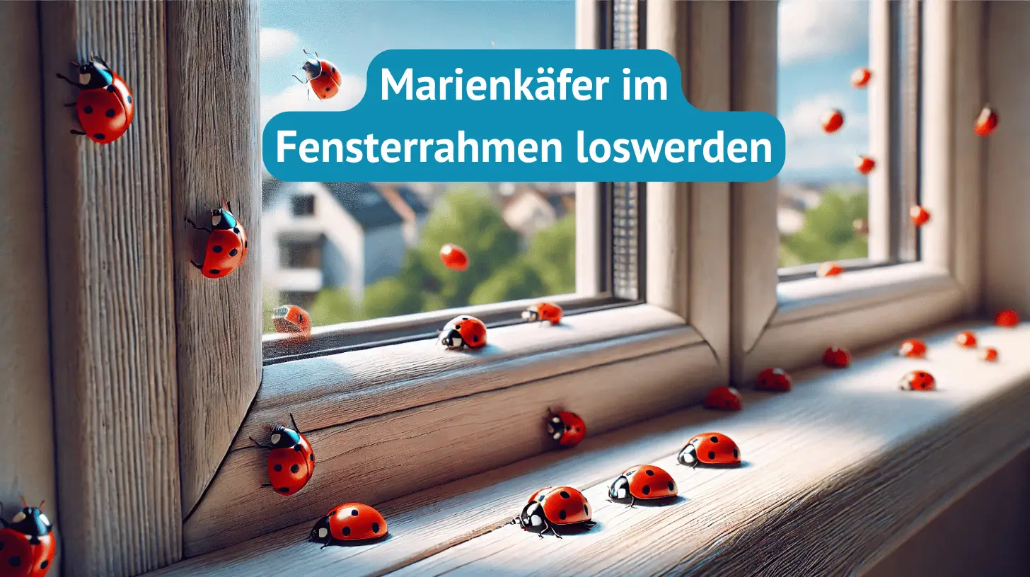 Marienkäfer im Fensterrahmen loswerden