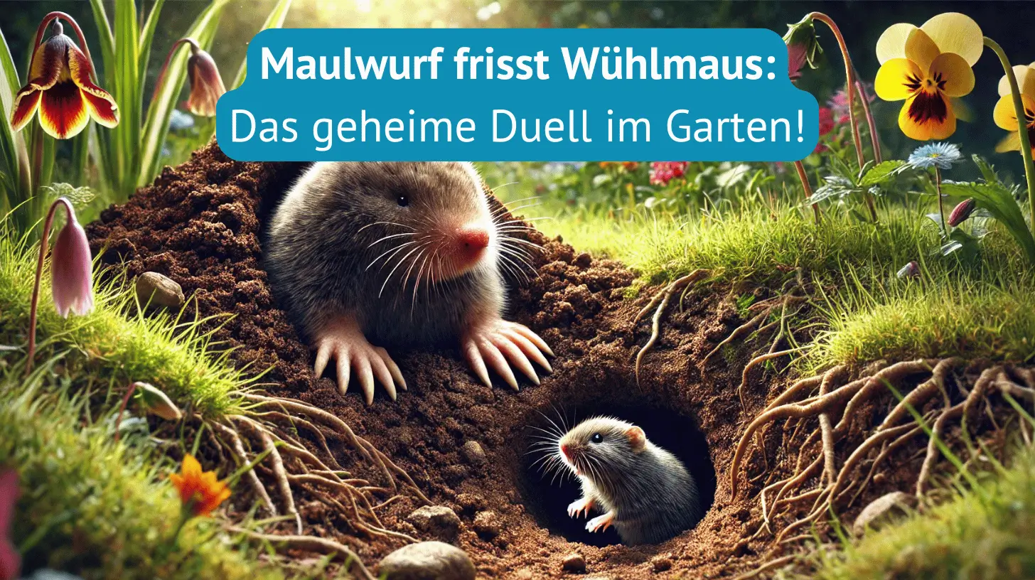 Maulwurf frisst Wühlmaus Das gemeine Duell im Garten