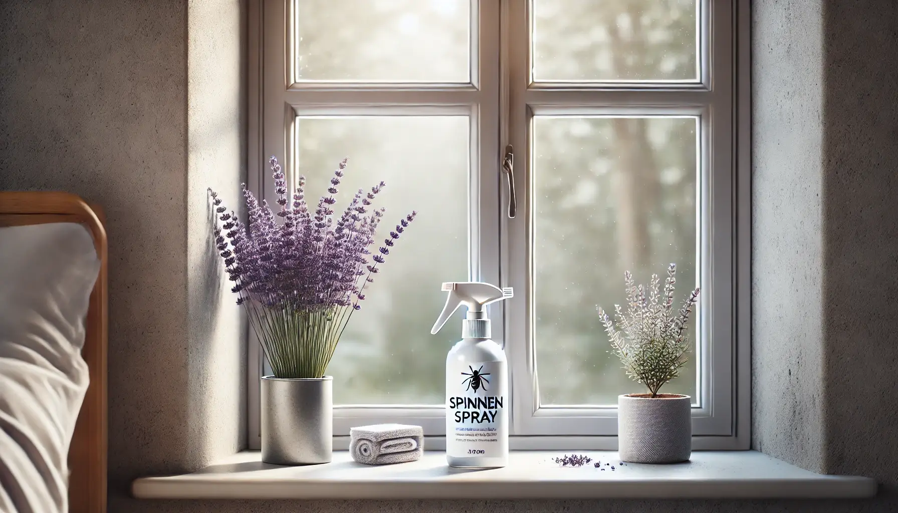 Spinnenspray gegen Marienkäfer im Fensterrahmen